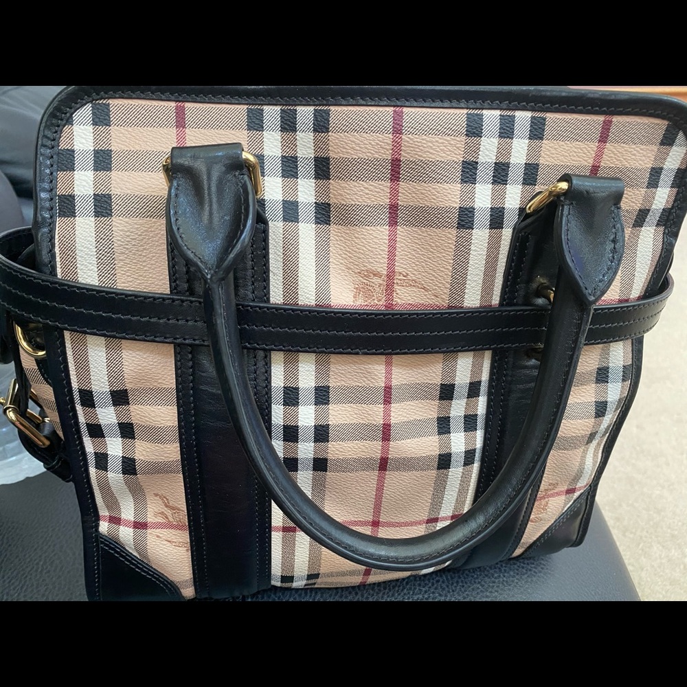 Authentic Burberry haymarket tote
